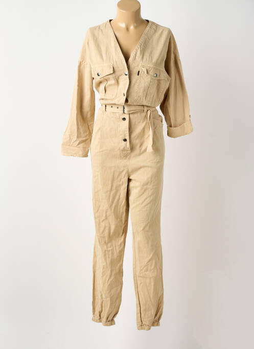 Salopetă-pantalon bej PULZ femeie