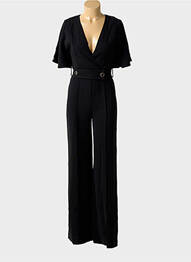 Salopetă-pantalon negru MANGO femme