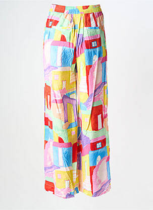 Pantalon larg galben NUMPH femeie