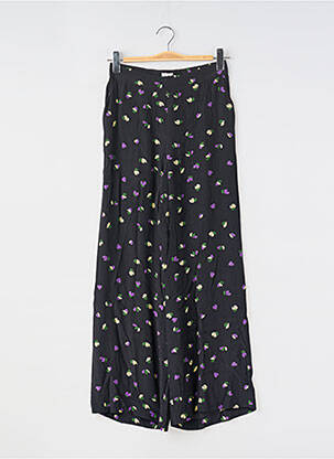 Pantalon larg negru ICHI femeie