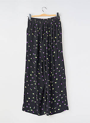 Pantalon larg negru ICHI femeie