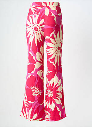 Pantalon larg roz MORGAN femeie