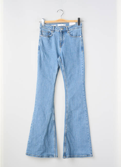 Blugi cu croială evazată albastru MANGO femeie