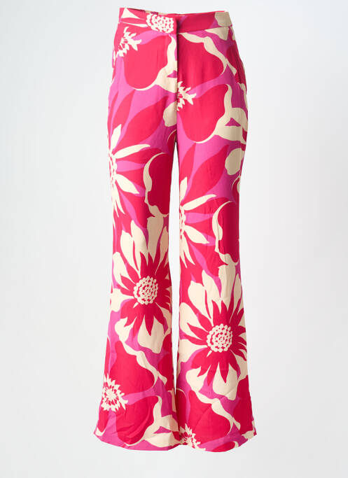 Pantalon larg roz MORGAN femeie