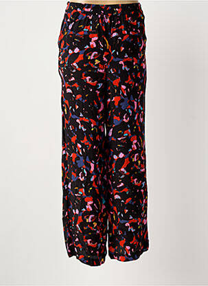 Pantalon larg negru ICHI femeie
