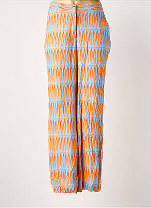 Pantalon larg portocalie TERRE BLEUE femeie