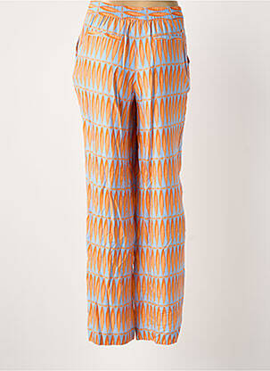 Pantalon larg portocalie TERRE BLEUE femeie