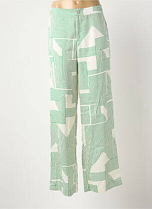 Pantalon 7/8 verde TERRE BLEUE femeie