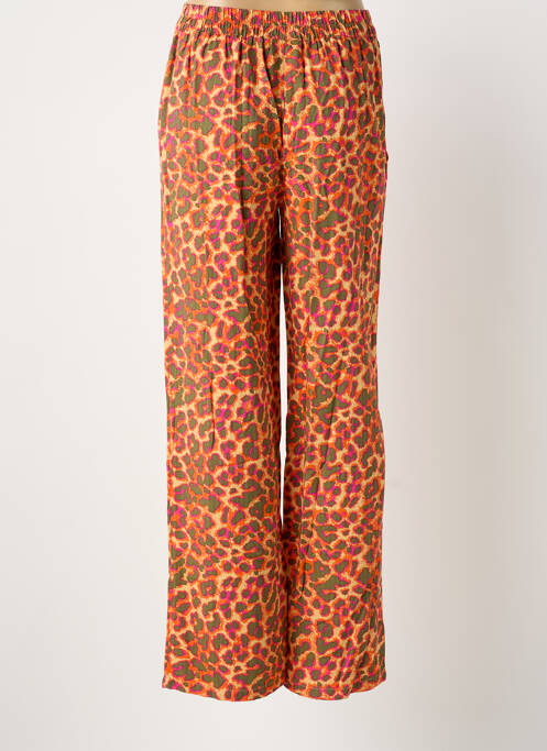 Pantalon evazat portocaliu VILA femeie