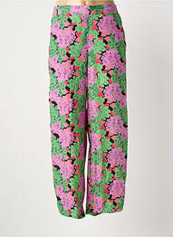 Pantalon drept violet GOLD & SILVER femeie
