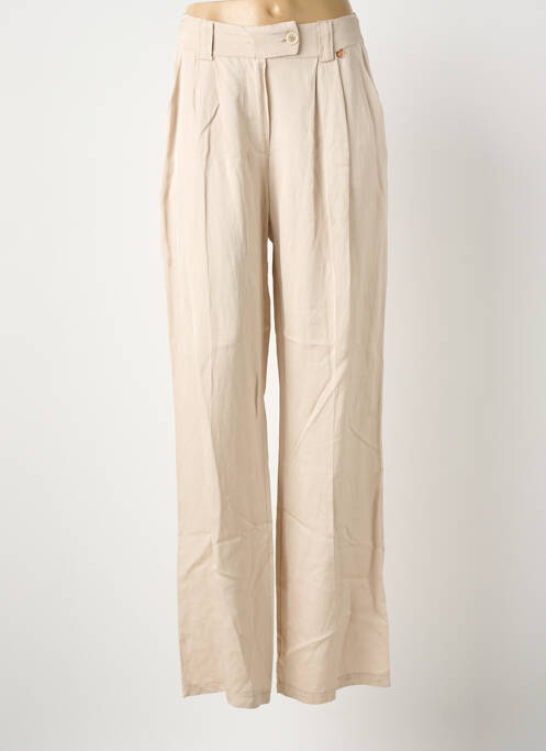 Pantalon larg bej AMELIE & AMELIE femeie