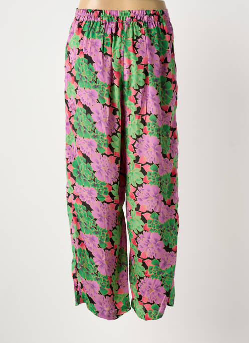 Pantalon drept violet GOLD & SILVER femeie