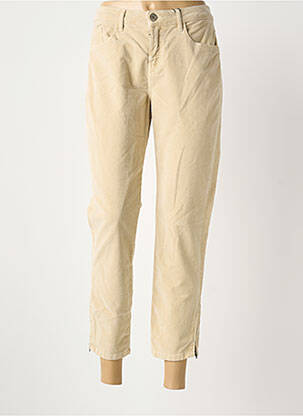 Pantalon slim bej OPUS femeie