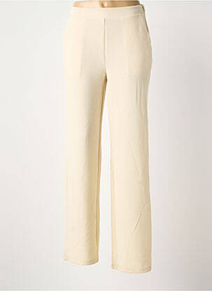 Pantalon larg bej VERO MODA femeie