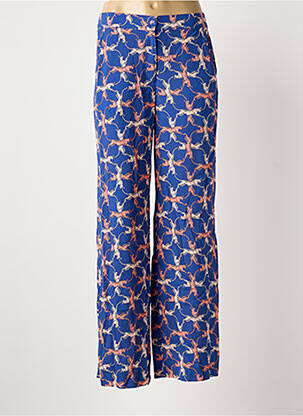 Pantalon evazat albastru TERRE BLEUE femeie