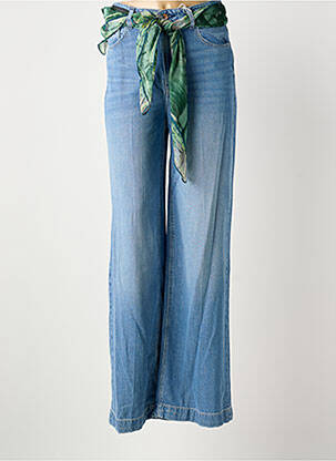 Blugi cu croială dreaptă albastru GUESS femeie