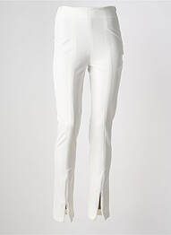 Pantalon drept alb MORGAN femme