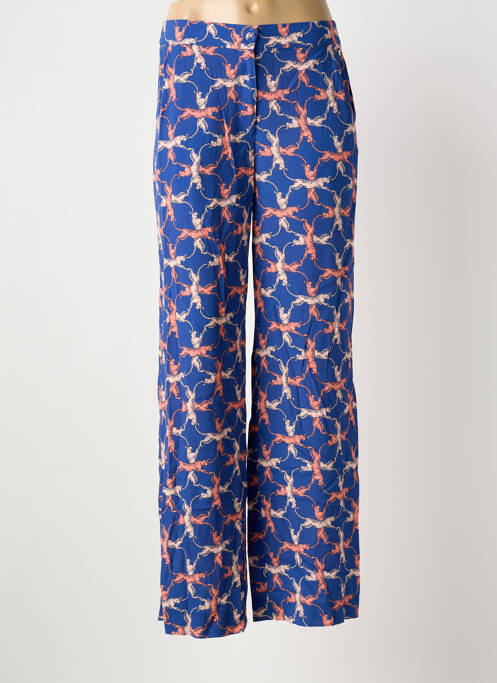 Pantalon evazat albastru TERRE BLEUE femeie