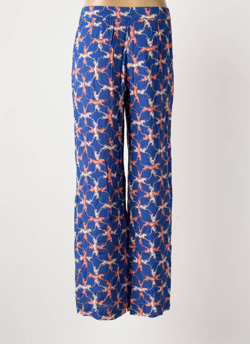 Pantalon evazat albastru TERRE BLEUE femeie