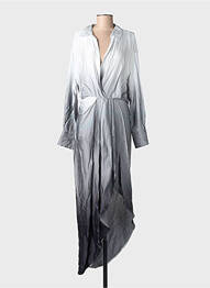 Rochie midi gri MANGO femeie