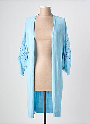 Vestă cu mâneci scurte albastru ATMOSFASHION femeie