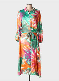Rochie lungă portocaliu AMELIE & AMELIE femeie