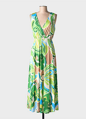 Rochie lungă verde TERRA DI SIENA femeie
