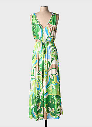 Rochie lungă verde TERRA DI SIENA femeie