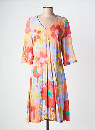 Rochie scurtă roz TERRE BLEUE femeie