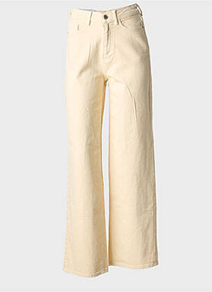 Blugi cu croială largă bej VILA femeie