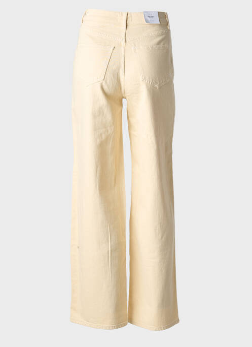 Blugi cu croială largă bej VILA femeie