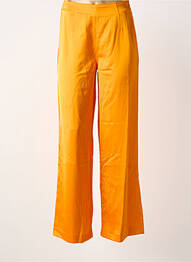 Pantalon evazat portocaliu OBJECT femme