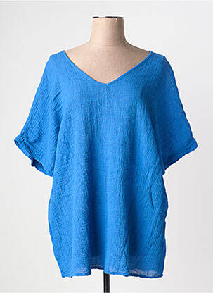 Top albastru TERRA DI SIENA femeie