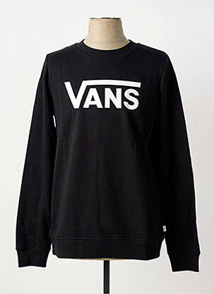 Hanorac guler rotund negru VANS femeie
