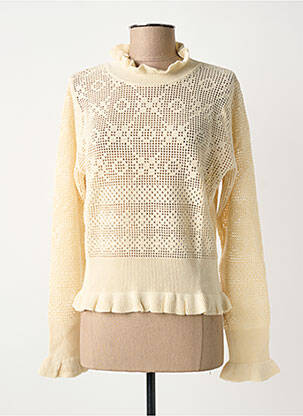 Pulover alb LA PETITE FRANCAISE femeie