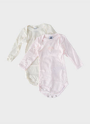 Body de lenjerie guler rotund multicolor PETIT BATEAU copil