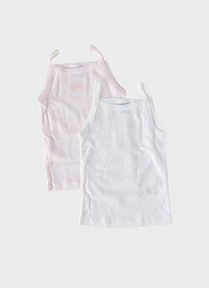 Maiou guler rotund alb PETIT BATEAU fată
