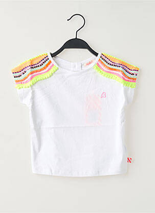 Tricou guler rotund alb BILLIEBLUSH fată