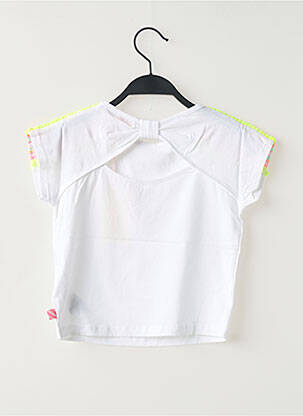 Tricou guler rotund alb BILLIEBLUSH fille