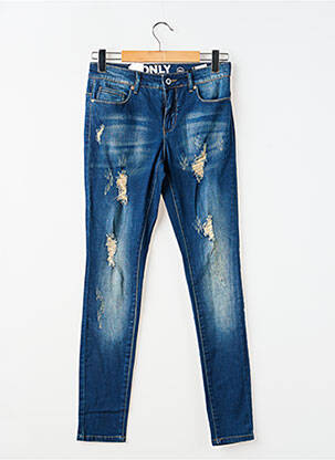 Blugi skinny albastru ONLY femeie