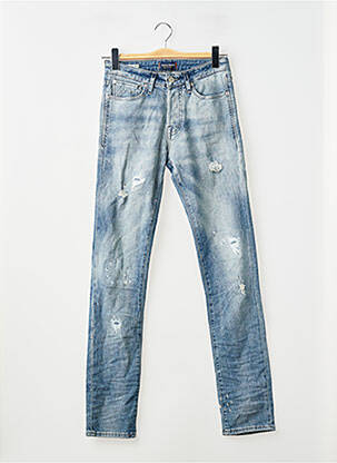 Blugi cu croială slim albastru JACK & JONES bărbat