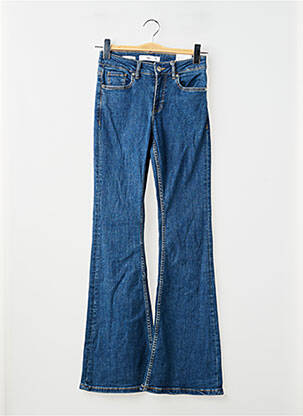 Blugi cu croială evazată albastru MANGO femme