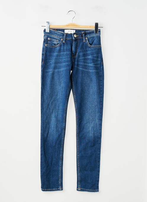 Blugi cu croială largă albastru MANGO femme