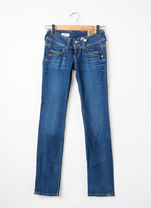 Blugi cu croială dreaptă albastru PEPE femeie