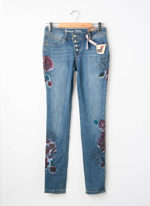 Blugi skinny albastru BUENA VISTA femeie