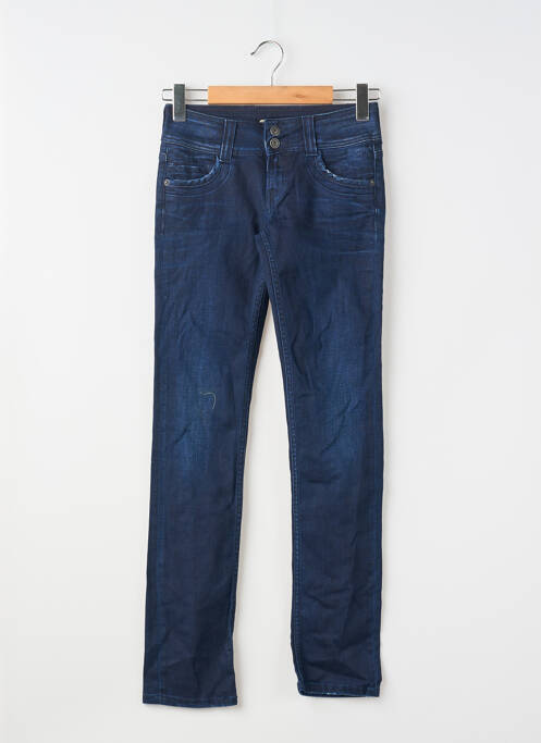 Blugi cu croială dreaptă albastru PEPE femeie