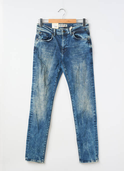 Blugi cu croială slim albastru PETROL INDUSTRIES bărbat