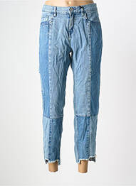 Pantalon trei sferturi albastru MANGO femeie