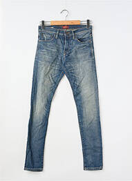 Blugi cu croială slim albastru JACK & JONES bărbat