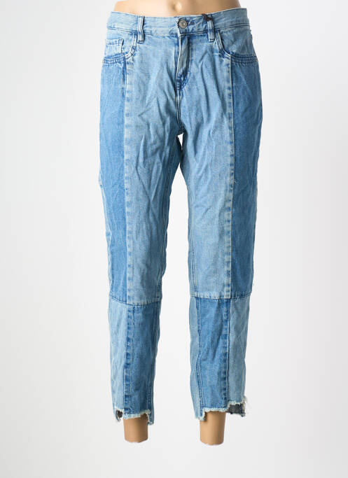 Pantalon trei sferturi albastru MANGO femeie